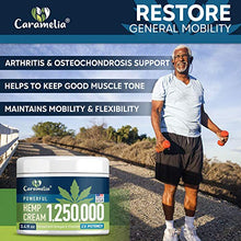 Load image into Gallery viewer, Hemp Extract Pain Relief Cream - 1,250,000 - Turmeric, MSM & Arnica - Relieves Inflammation, Muscle, Joint, Back, Knee, Nerves & Arthritis Pain - Made in USA - Non-GMO