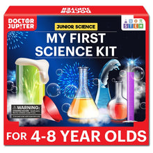 Load image into Gallery viewer, Doctor Jupiter My First Science Kit for Boys and Girls Aged 4-6-8| Birthday Gift Ideas for Kids |STEM Learning & Education Toys for 4,5,6,7,8 Year Olds