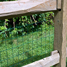Load image into Gallery viewer, Origin Point 22450 24 Inches x 50 Feet 16-Gauge Green Vinyl Coated Garden Fence with 3 x 2-Inch Openings, 24" x 50'