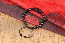 Load image into Gallery viewer, COAI Pixiu Black Obsidian Stone Beaded Bracelet