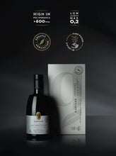Load image into Gallery viewer, Garisar High In Polyphenol Premium Olive Oil, Rich Polyphenols (>600 ppm), Low Acidity (max 0.2%), Organic Agriculture, Early Harvest, Hand Picked, Cold Pressed, Extra Virgin Olive Oil, 100% Arbequina
