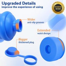 Load image into Gallery viewer, Gofriipai 3 and 5 Gallon Water Jug Cap, Silicone Reusable Replacement Cap, Non Spill Bottle Caps for 55mm Bottle Water Dispenser Caps - Pack of 3