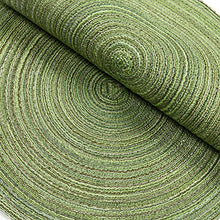 Load image into Gallery viewer, SHACOS Round Placemats Set of 4 Round Table Placemats Braided Cotton Place Mats 15 inch for Kitchen Dining Table Holiday Party (Pea Green, 4)