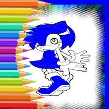 Load image into Gallery viewer, new Blue Нedgеhоg Game Coloring for kids