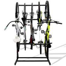 Load image into Gallery viewer, StoreYourBoard Freestanding Bike Storage Rack, Indoor Garage Floor Stand, Bicycle Organizer (5 Bike)