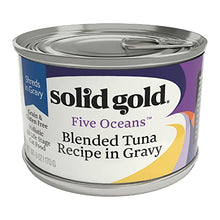 Load image into Gallery viewer, Solid Gold Wet Cat Food Shreds in Gravy - Canned Cat Food Made w/Real Tuna for Cats of All Ages - Five Oceans Grain Free Cat Wet Food for Sensitive Stomach & Overall Wellness - 16ct/6oz Can