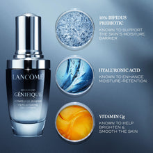 Load image into Gallery viewer, Lancôme Advanced Génifique Radiance Boosting Anti-Aging Face Serum - Visibly Hydrates & Plumps Skin - with Bifidus Prebiotic, Hyaluronic Acid & Vitamin Cg, 0.68 Fl Oz