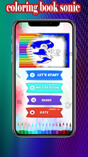 Load image into Gallery viewer, new Blue Нedgеhоg Game Coloring for kids