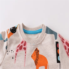 Load image into Gallery viewer, Jumping Meters New Arrival Animals Kids Sweatshirts Cartoon Boys Girls Autumn Winter Hooded Toddler Long Sleeve Clothes Sweaters