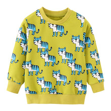 Load image into Gallery viewer, Jumping Meters New Arrival Animals Kids Sweatshirts Cartoon Boys Girls Autumn Winter Hooded Toddler Long Sleeve Clothes Sweaters
