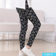 Load image into Gallery viewer, SheeCute Girls Spring Autumn Full Length Printing Skinny Leggings SC1752-C