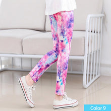 Load image into Gallery viewer, SheeCute Girls Spring Autumn Full Length Printing Skinny Leggings SC1752-C