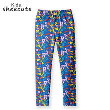 Load image into Gallery viewer, SheeCute Girls Spring Autumn Full Length Printing Skinny Leggings SC1752-C