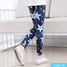 Load image into Gallery viewer, SheeCute Girls Spring Autumn Full Length Printing Skinny Leggings SC1752-C