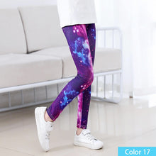 Load image into Gallery viewer, SheeCute Girls Spring Autumn Full Length Printing Skinny Leggings SC1752-C