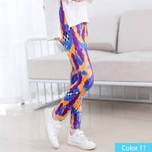 Load image into Gallery viewer, SheeCute Girls Spring Autumn Full Length Printing Skinny Leggings SC1752-C
