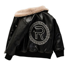 Load image into Gallery viewer, Children Jackets Boy Plush Thick Coat 2021 New Winter Casual Overcoat Kids for Boys Teenagers Outerwear Leather Coat Clothes