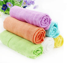 Load image into Gallery viewer, 10 Pieces Diapers Cotton Baby Muslin Nappy 100% Reusable Newborn Diapers Baby Repeated Use Gauze Cloth Nappy 60*60 cm