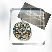 Load image into Gallery viewer, Blue Africa Ornament Fashion Jewelry 925 Sterling Silver Necklace