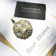 Load image into Gallery viewer, Blue Africa Ornament Fashion Jewelry 925 Sterling Silver Necklace