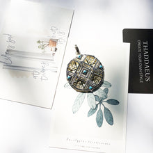 Load image into Gallery viewer, Blue Africa Ornament Fashion Jewelry 925 Sterling Silver Necklace