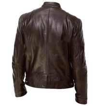 Load image into Gallery viewer, Autumn Men Fashion Motorcycle Leather Jacket fit Coat Casual Zipper jacket