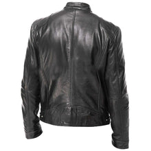Load image into Gallery viewer, Autumn Men Fashion Motorcycle Leather Jacket fit Coat Casual Zipper jacket