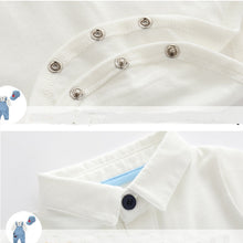 Load image into Gallery viewer, Newborn Clothes Toddler Boy Hat Romper Baby Set 3PCS Cotton Bib Long-sleeved Jumpsuit Suit Boys Fashion Outfit 3 6 9 12 18 24M