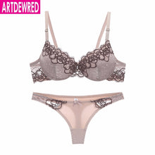 Load image into Gallery viewer, high-end lace bra and underwear set lingerie