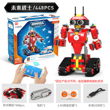Load image into Gallery viewer, Science and education dual remote control programmable educational gift toy intelligent programming building block robot