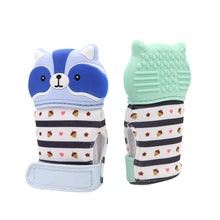 Load image into Gallery viewer, Animal Raccoon Cartoon Glove Baby Teether