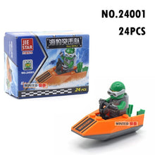 Load image into Gallery viewer, police special police car fire engine missile car plane building block truck house building block boy hand made toy