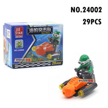 Load image into Gallery viewer, police special police car fire engine missile car plane building block truck house building block boy hand made toy