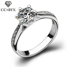 Load image into Gallery viewer, Cubic Zirconia Stone 925 Silver Ring
