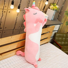 Load image into Gallery viewer, 1pc 70/90/120CM Dinosaur Unicorn Cat Plush Pillow