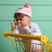 Load image into Gallery viewer, 22 Inches Miah Soft Silicone Lifelike Reborn Baby Doll Costume Accessories Set Girl's Gift-Silicone Vinyl Body (Cloth is Random)