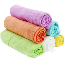 Load image into Gallery viewer, 10 Pieces Diapers Cotton Baby Muslin Nappy 100% Reusable Newborn Diapers Baby Repeated Use Gauze Cloth Nappy 60*60 cm