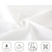 Load image into Gallery viewer, 8Pcs Absorbent Gauze Diapers Cotton Muslin Burp Cloths Flat Form Cloth Diaper Extra Soft and Absorbent