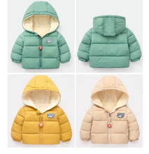 Load image into Gallery viewer, 2020 New Winter Children's Cotton Coats Boys And Girls Cartoon Cute Bear Jackets Babys Hooded Zipper Clothes For Kids Outerwear