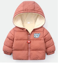 Load image into Gallery viewer, 2020 New Winter Children's Cotton Coats Boys And Girls Cartoon Cute Bear Jackets Babys Hooded Zipper Clothes For Kids Outerwear