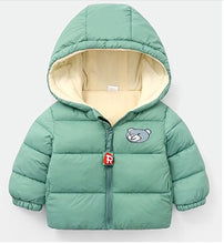Load image into Gallery viewer, 2020 New Winter Children's Cotton Coats Boys And Girls Cartoon Cute Bear Jackets Babys Hooded Zipper Clothes For Kids Outerwear