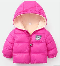 Load image into Gallery viewer, 2020 New Winter Children's Cotton Coats Boys And Girls Cartoon Cute Bear Jackets Babys Hooded Zipper Clothes For Kids Outerwear