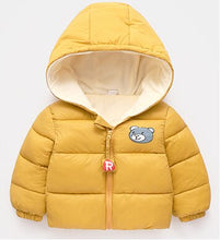 Load image into Gallery viewer, 2020 New Winter Children's Cotton Coats Boys And Girls Cartoon Cute Bear Jackets Babys Hooded Zipper Clothes For Kids Outerwear