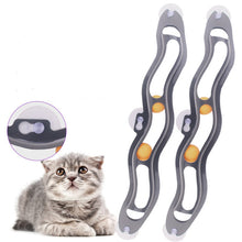 Load image into Gallery viewer, 1pc Funny Track Ball Cat Toy Sucker Windows Interactive Cat Scratch Toy Play Pipe with Balls Kitten Tunnel Pet Toys Products