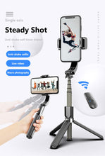 Load image into Gallery viewer, Anti-shake Selfie Stick Tripod Bluetooth Single Shaft Stabilizer