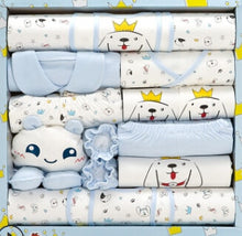 Load image into Gallery viewer, 100% cotton newborn clothes summer baby gift box set baby products newborn baby set 18 pcs for 0- 6 month baby