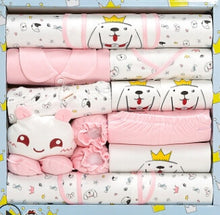 Load image into Gallery viewer, 100% cotton newborn clothes summer baby gift box set baby products newborn baby set 18 pcs for 0- 6 month baby