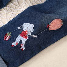 Load image into Gallery viewer, Hot New Fashion Children Girls Clothes Sets Cotton Long Sleeve Tops+Jean 2 pcs Spring Autumn Kids Girl Clothing Set Girls Suits
