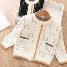 Load image into Gallery viewer, Girls Sweater Cardigan Coat Clothes Kids Classic Outwear Top Fall Winter Long Sleeve Warm Baby Children Knitting Overcoat 1-5Y
