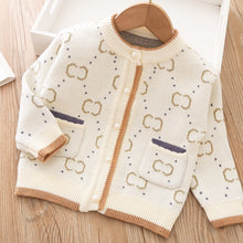 Load image into Gallery viewer, Girls Sweater Cardigan Coat Clothes Kids Classic Outwear Top Fall Winter Long Sleeve Warm Baby Children Knitting Overcoat 1-5Y